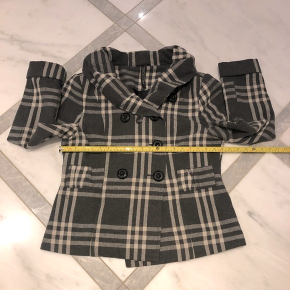 Plaid Wool Blend Jacket - Picture 5 of 10